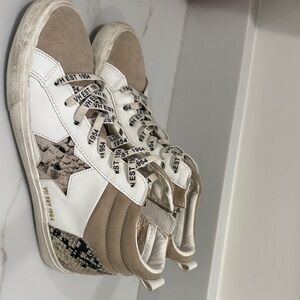 Vintage Havana Beige and White Sneakers